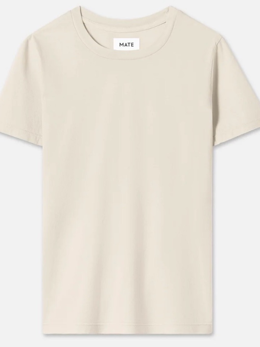 NWT MATE the Label Organic Cotton Classic Tee- Bone- Size S